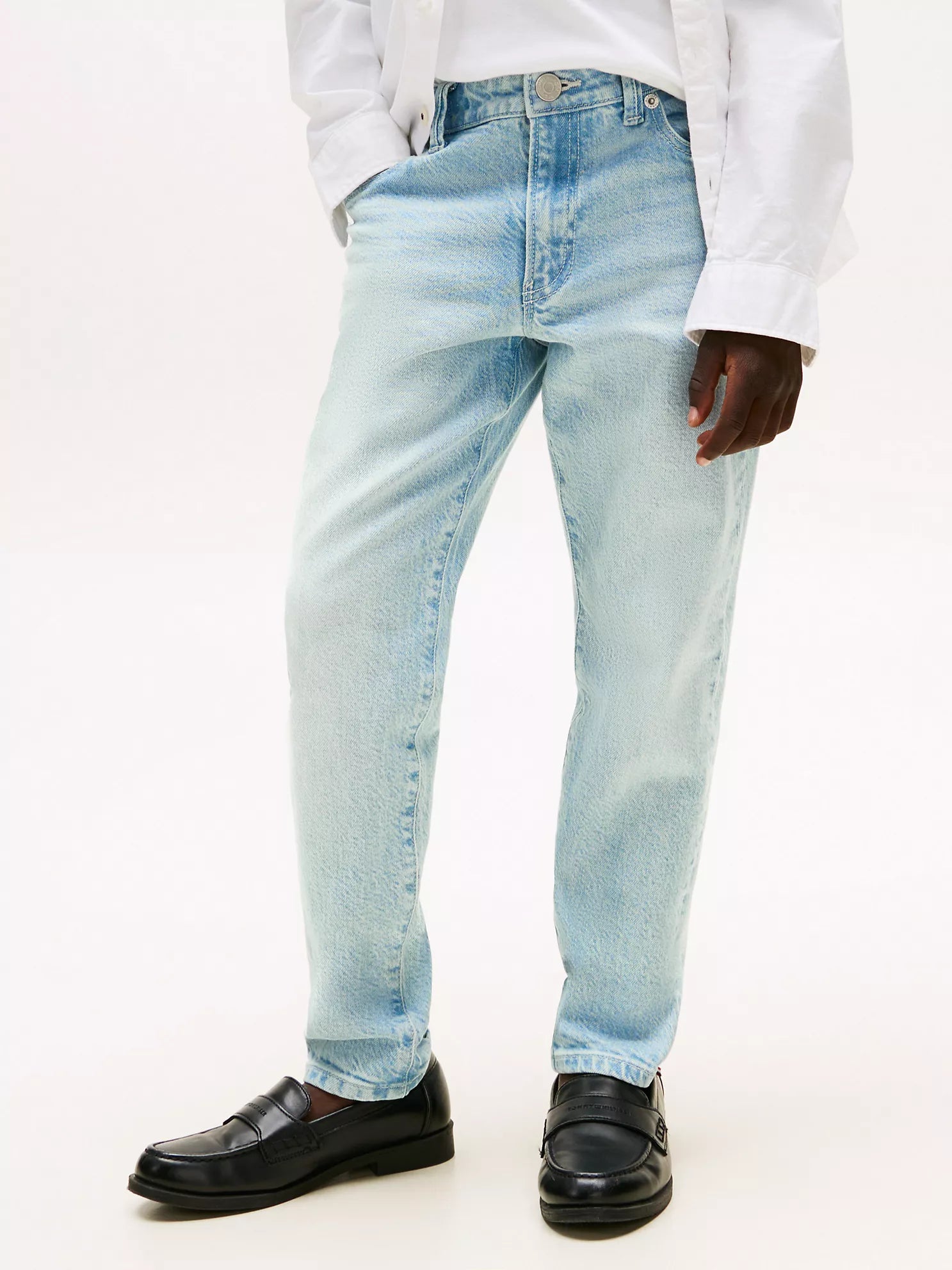 Kids' Bleached Wash Straight Jean