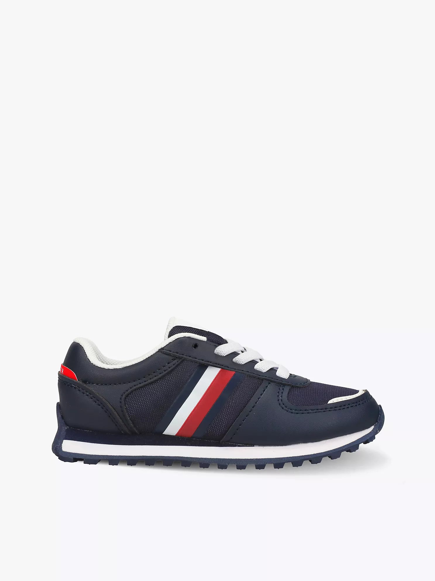 Kids' Lace-Up Signature Stripe Sneaker