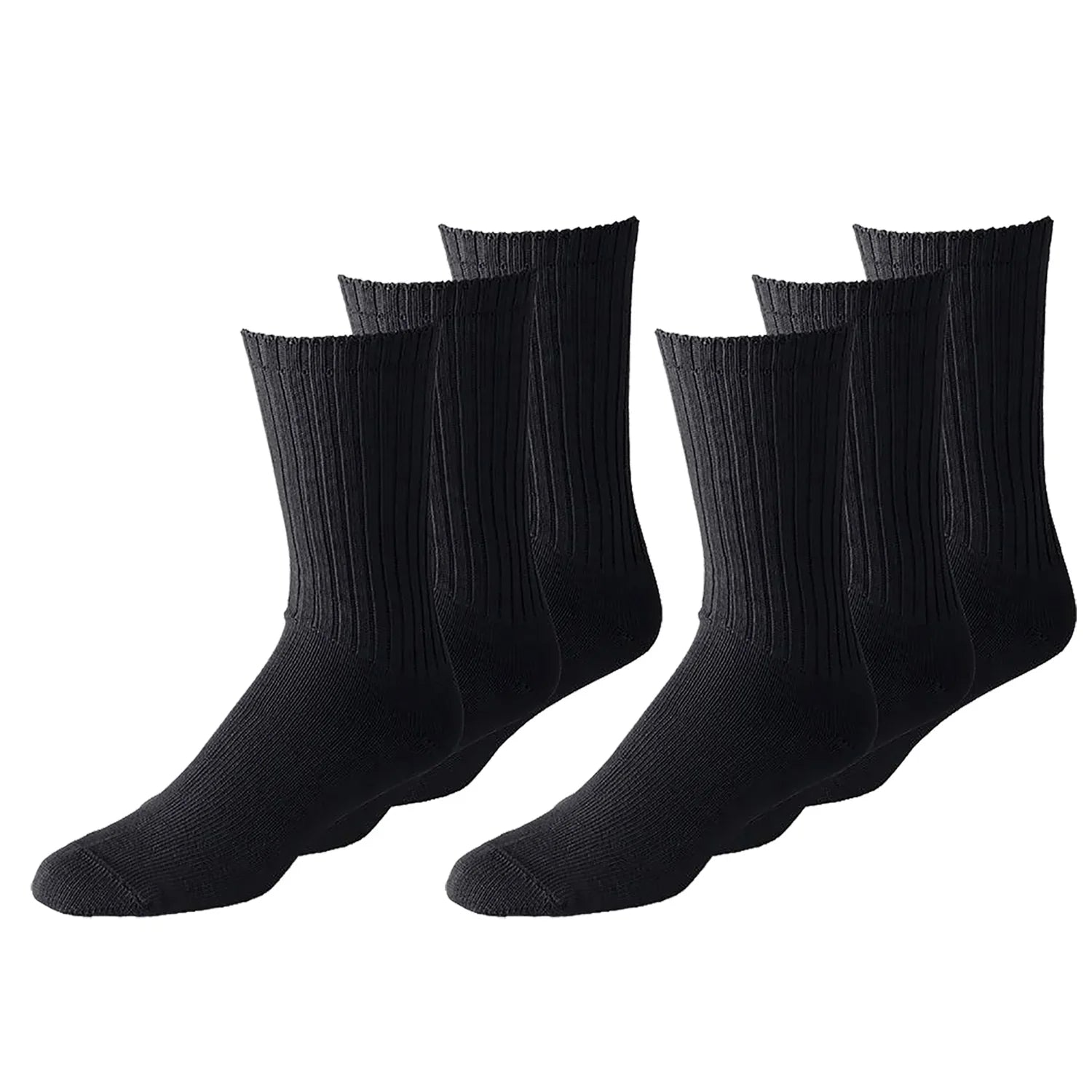 Unisex Classic Crew Athletic Sports Cotton Socks 36 Pack
