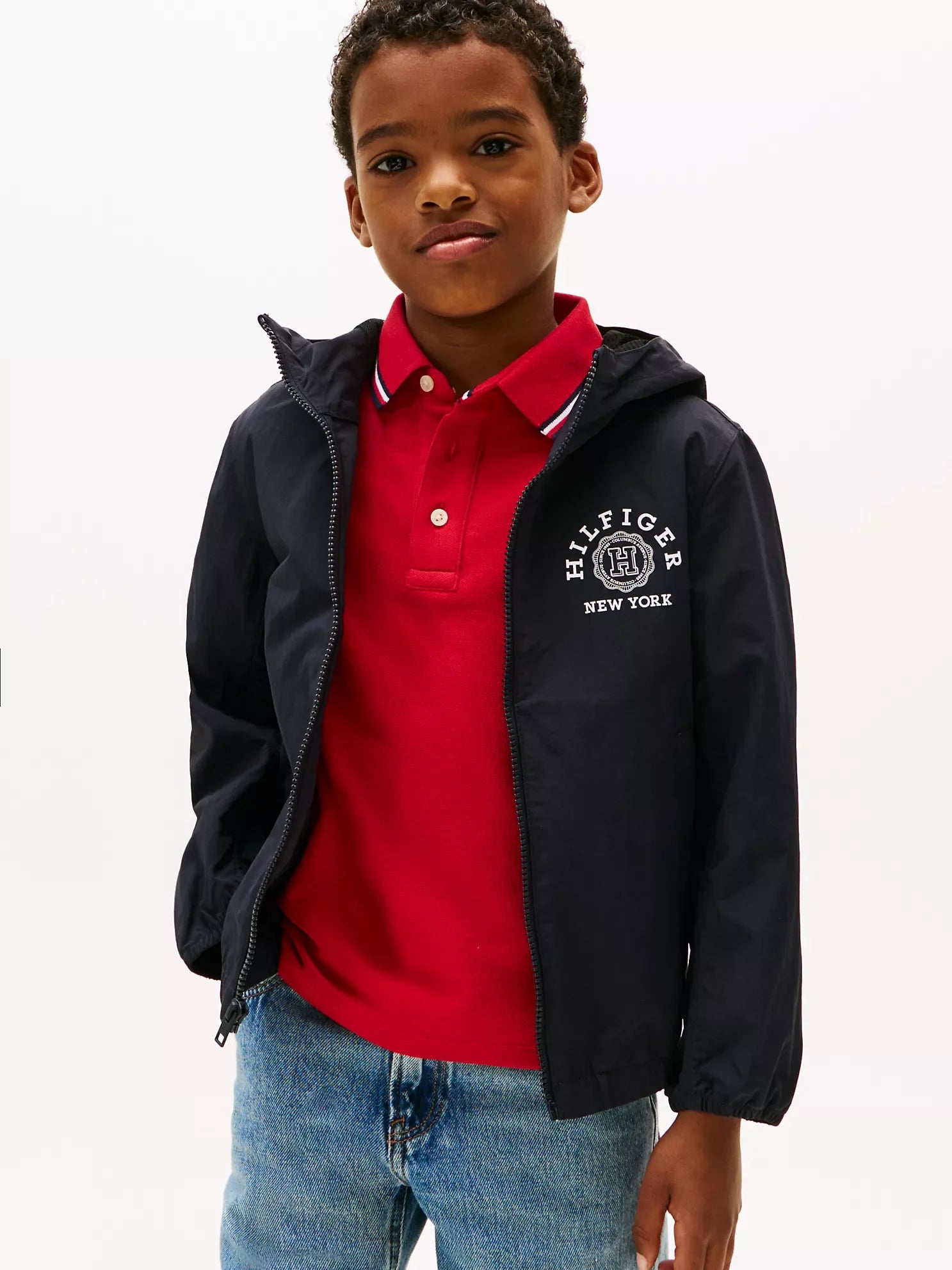 Kids' Hooded Windbreaker