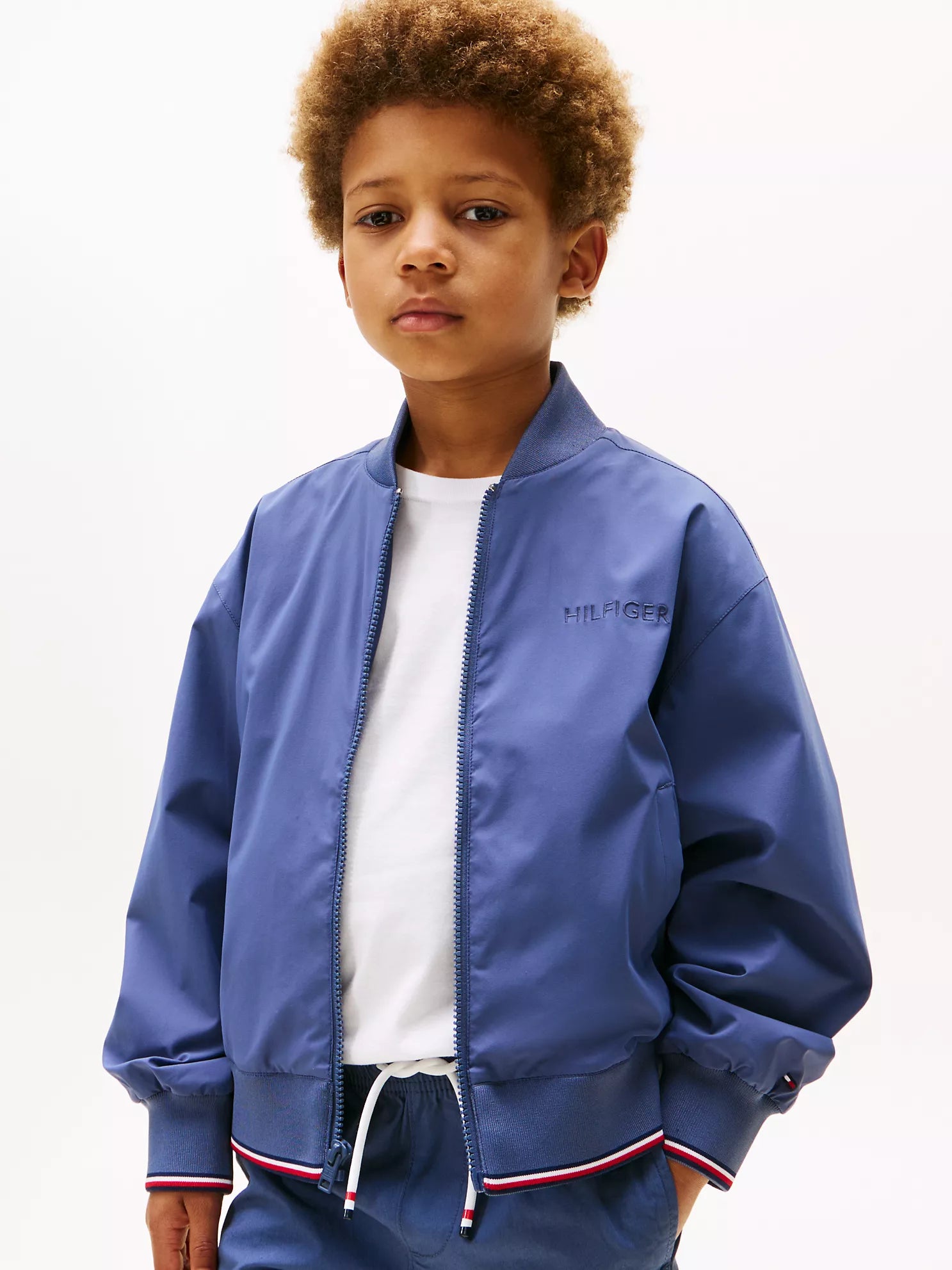 Kids' Embroidered Logo Bomber Jacket